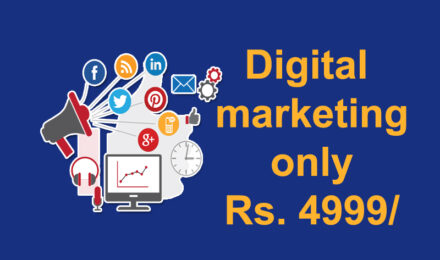 Digital marketing only Rs. 4999/