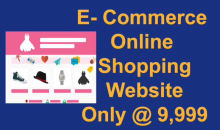 E- Commerce Online Shopping Website Only @ 9,999
